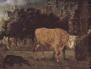 Jan van der Heyden Square cattle oil painting picture wholesale